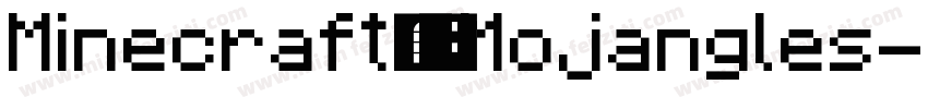 Minecraft字体 Mojangles字体转换